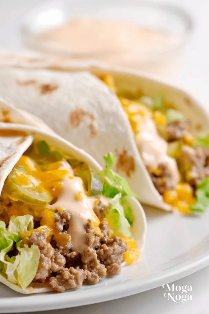 homemade big mac wraps-1