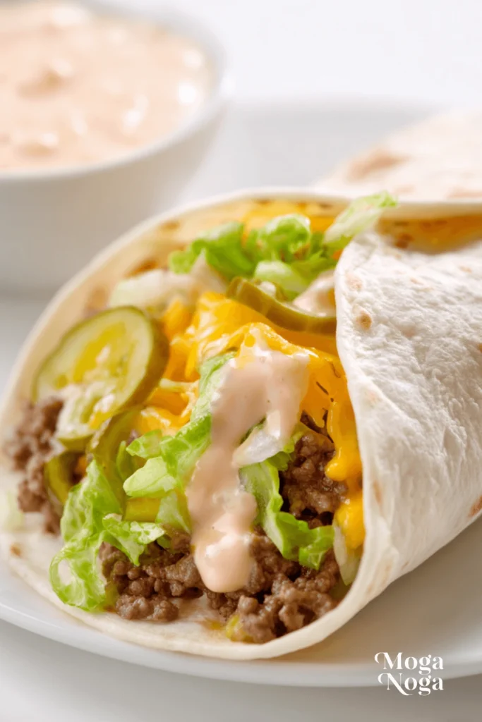 homemade big mac wraps-2