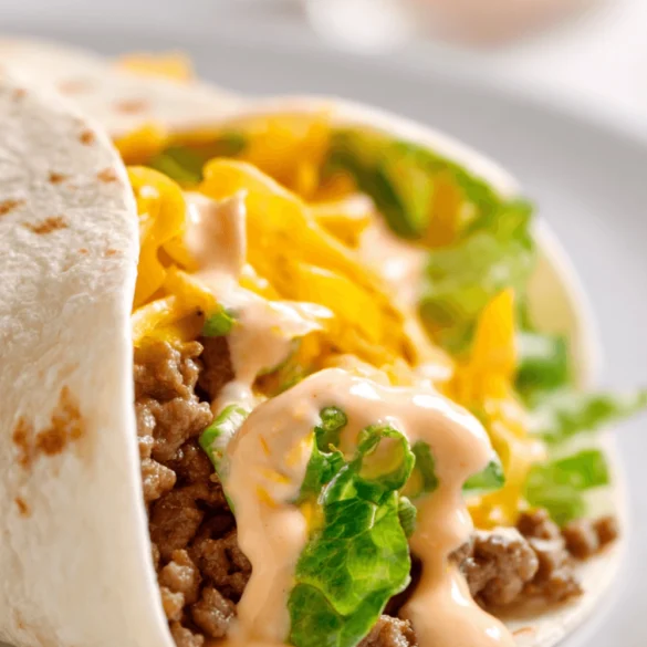 homemade big mac wraps