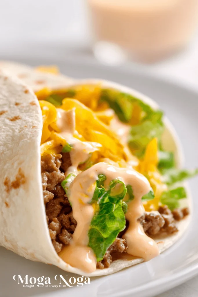 homemade big mac wraps