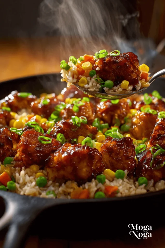 honey bbq chicken rice-2