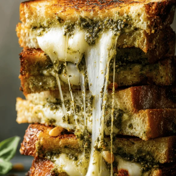 sourdough pesto grilled cheese