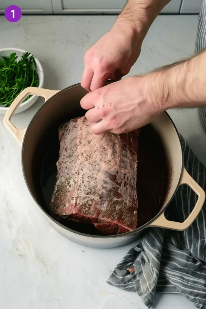 Baked corned beef-steps1