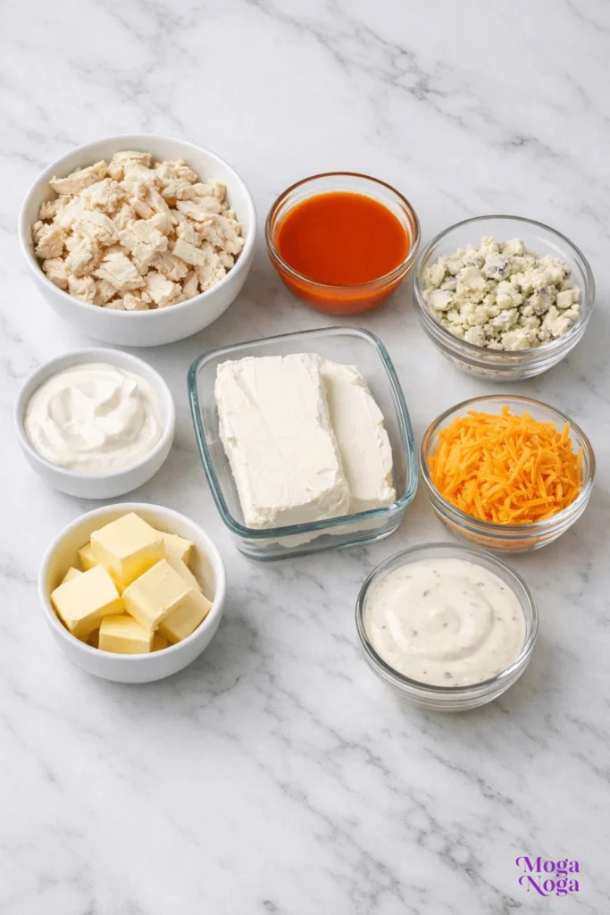 Buffalo Chicken Dip-ingredients