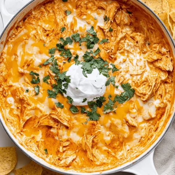 Cheesy Chicken Enchilada Dip