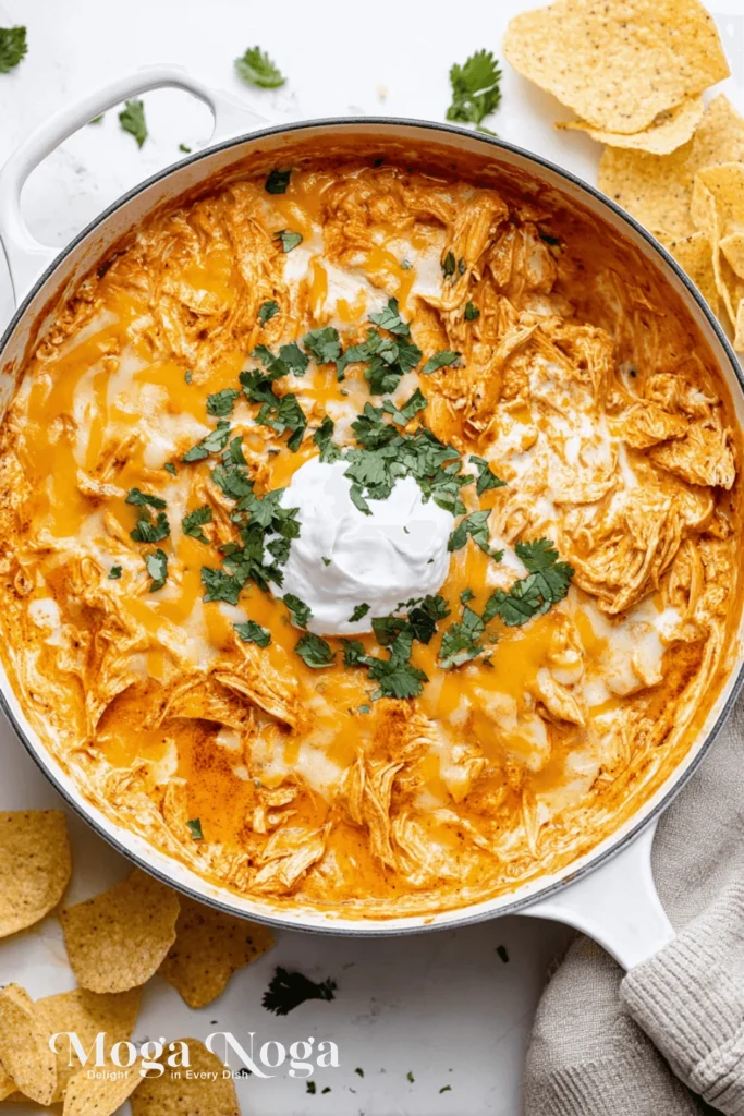 Cheesy Chicken Enchilada Dip