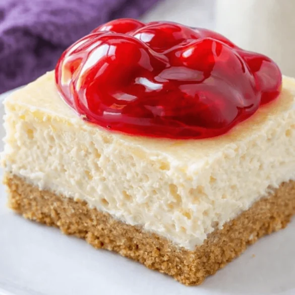 Cherry cheesecake bars