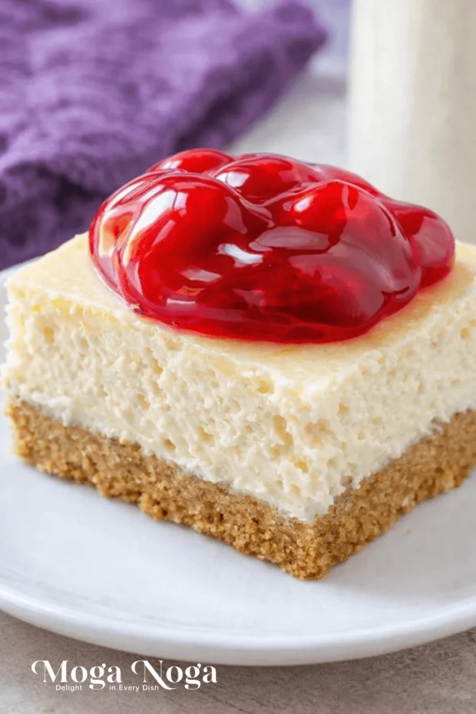 Cherry cheesecake bars