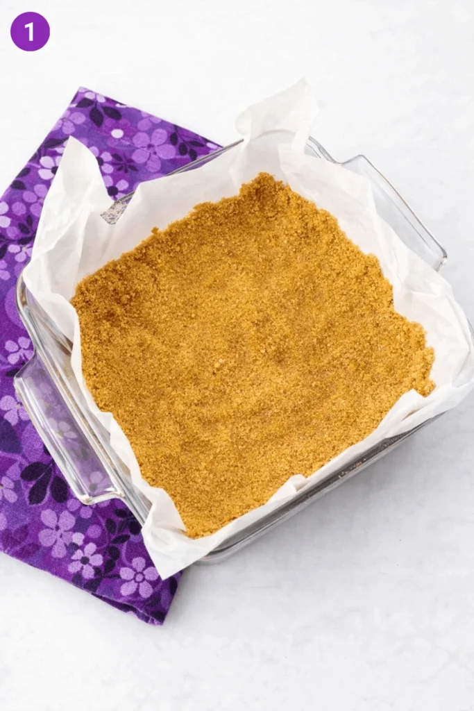 Cherry cheesecake bars-steps