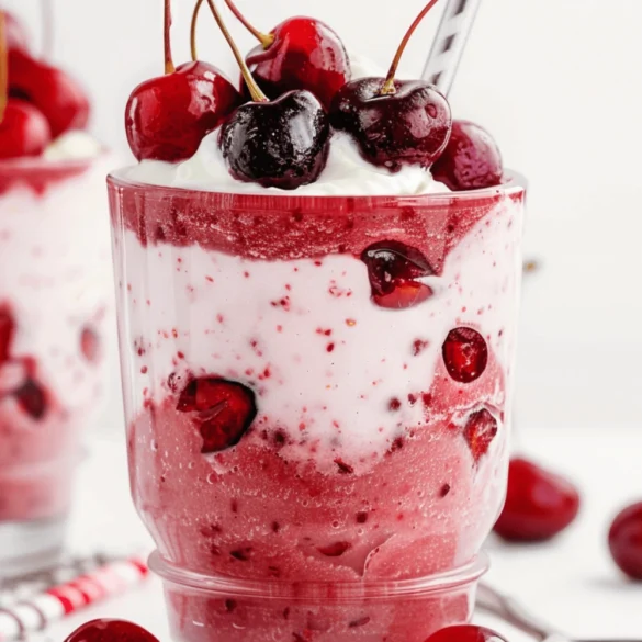 Cherry overnight oats