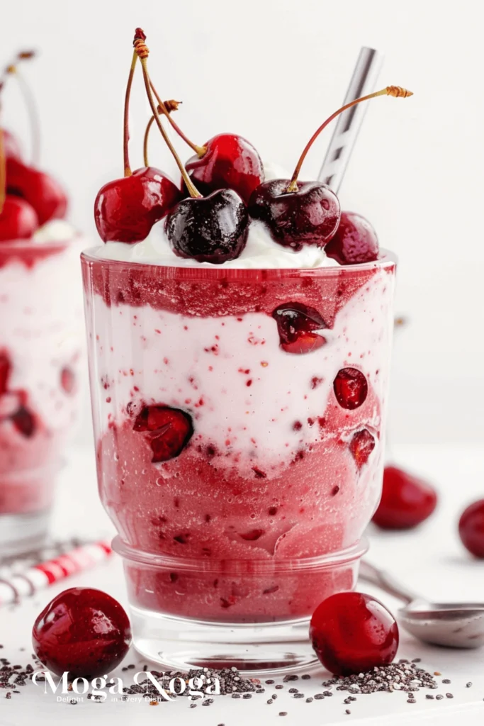 Cherry overnight oats