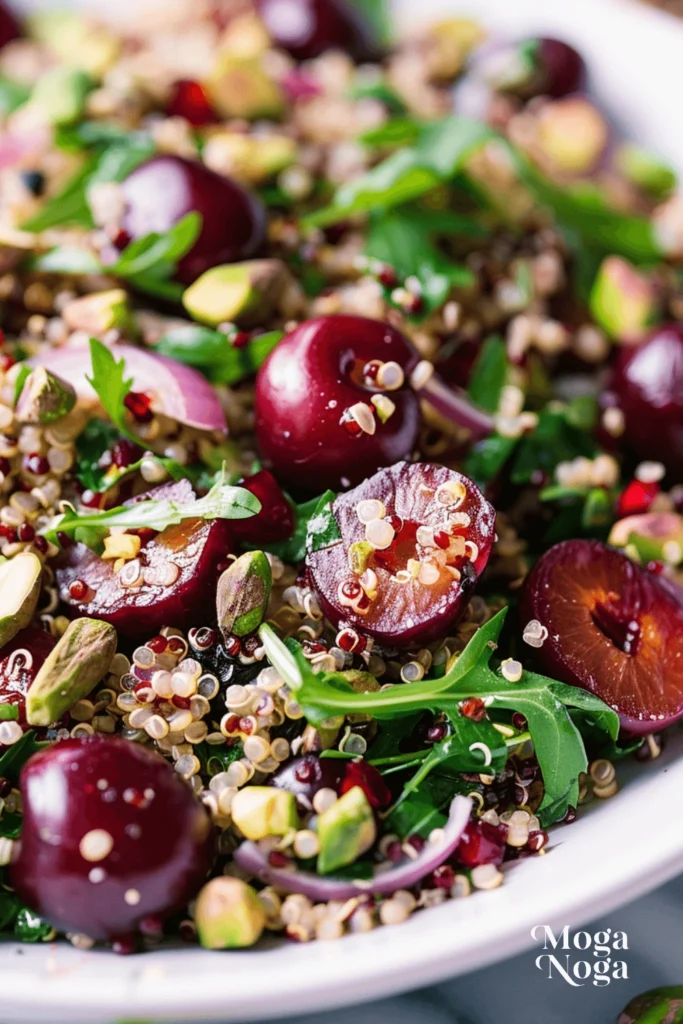 Cherry pistachio quinoa salad-1