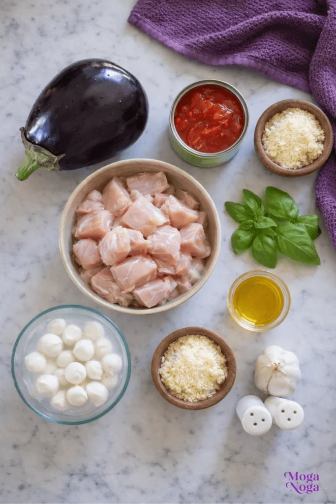 Chicken alla Norma (Italian Chicken with Eggplant)-ingredients