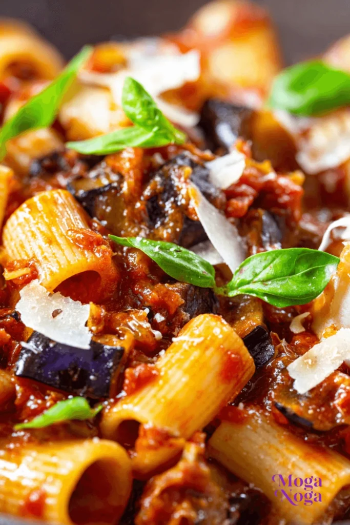 Greek eggplant pasta-1