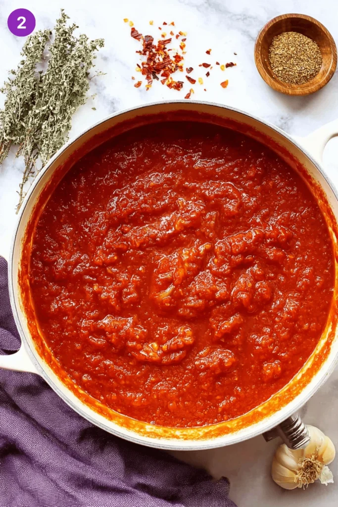 Greek eggplant pasta-steps1