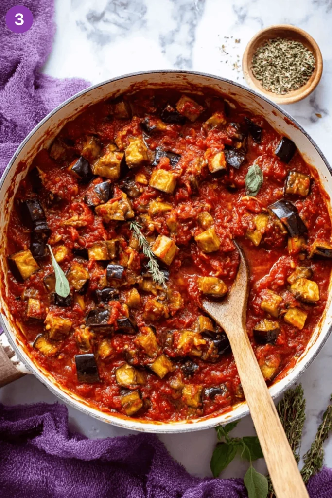 Greek eggplant pasta-steps2