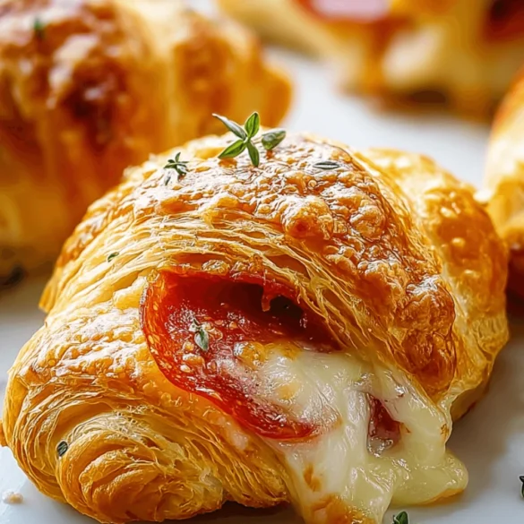 Mozzarella Pepperoni Croissant Rolls