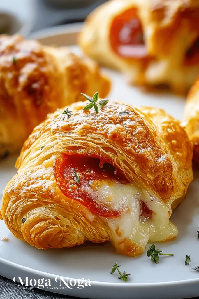 Mozzarella Pepperoni Croissant Rolls