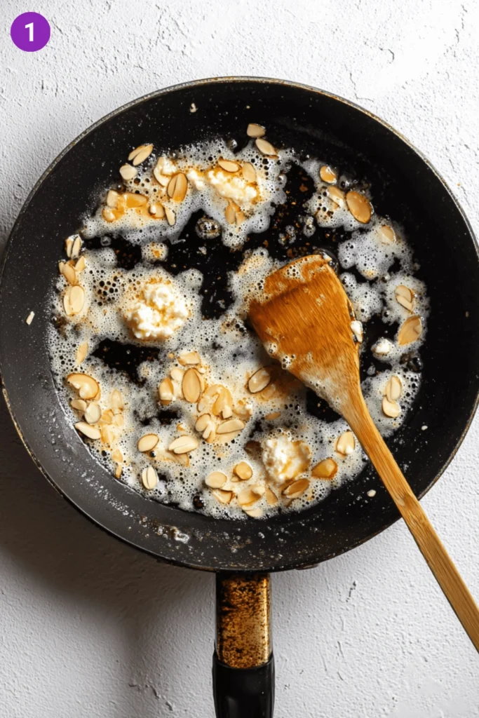Pan-Seared Salmon with Cherry Almond Sauce-steps