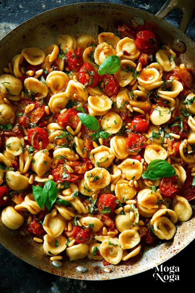 Pasta with simple cherry tomato sauce-1