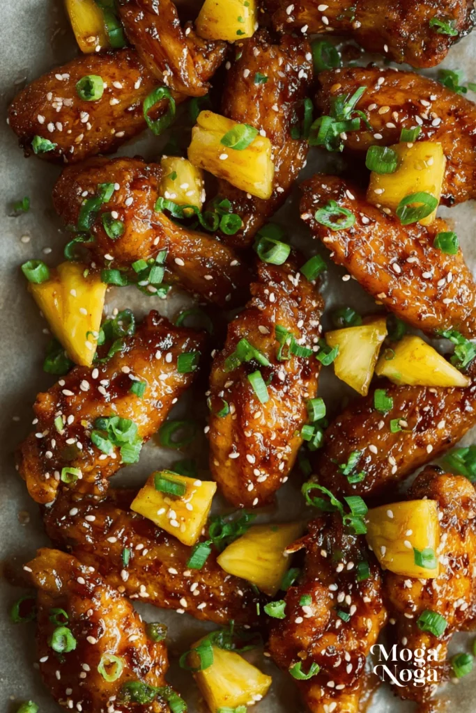 Pineapple Teriyaki Chicken Wings-steps