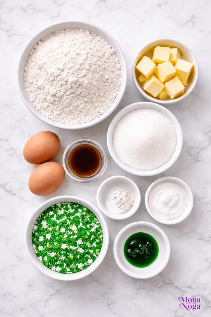 St. Patrick’s Day Cookies-ingredients