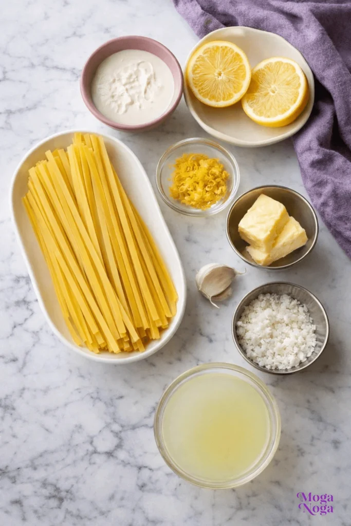 limoncello pasta-ingredients