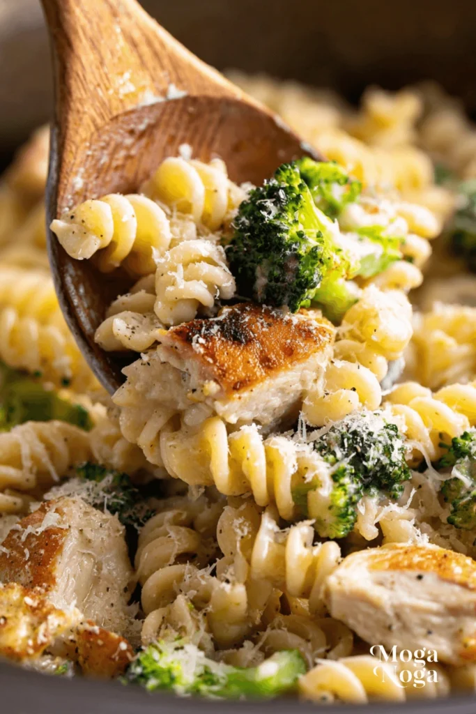 rotisserie chicken broccoli pasta-1