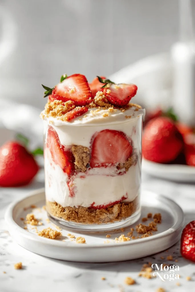 strawberry cheesecake overnight oats-3