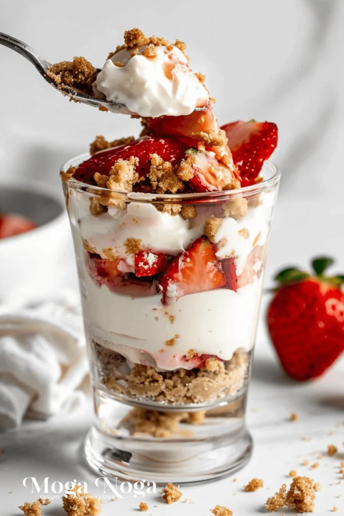 strawberry cheesecake overnight oats