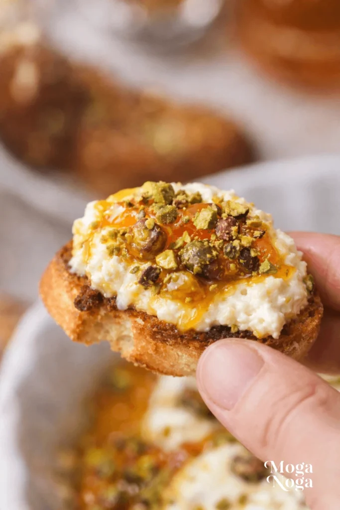 5-Ingredient Baked Goat Cheese with Apricot Jam-1
