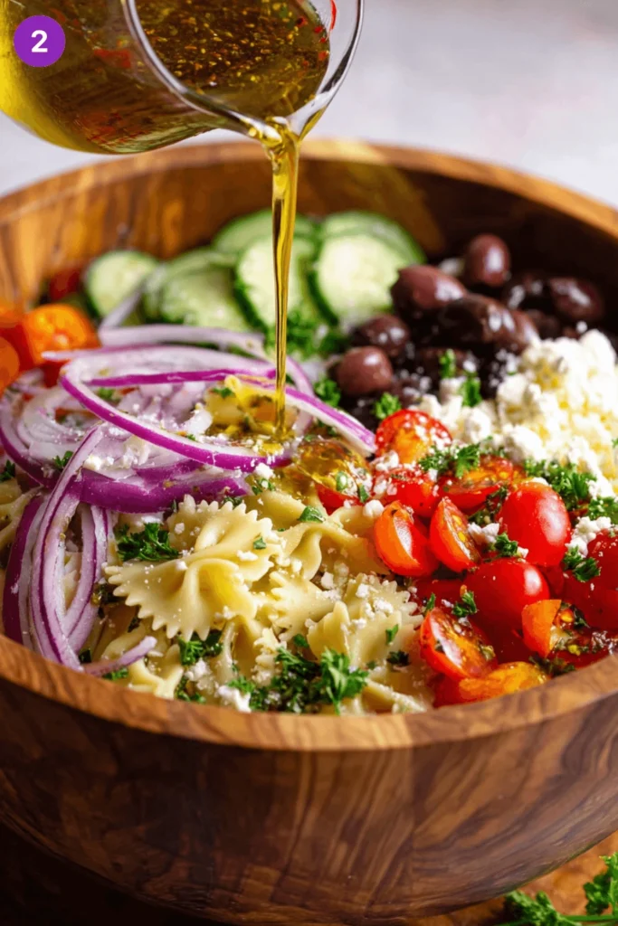  great greek pasta salad-steps1