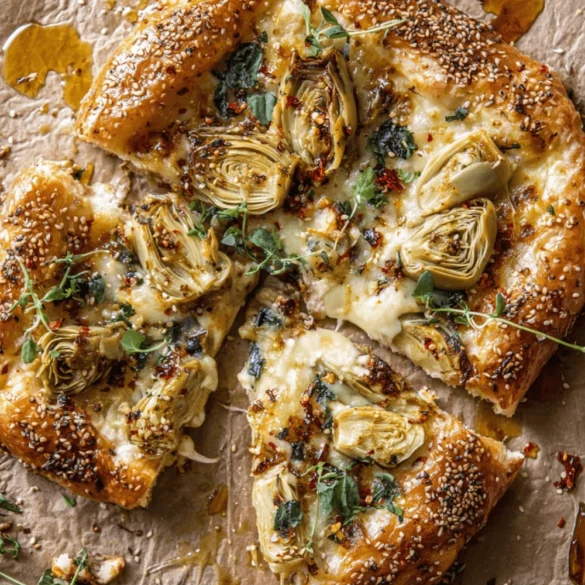 Artichoke Gouda Tart