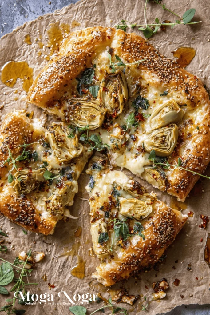 Artichoke Gouda Tart