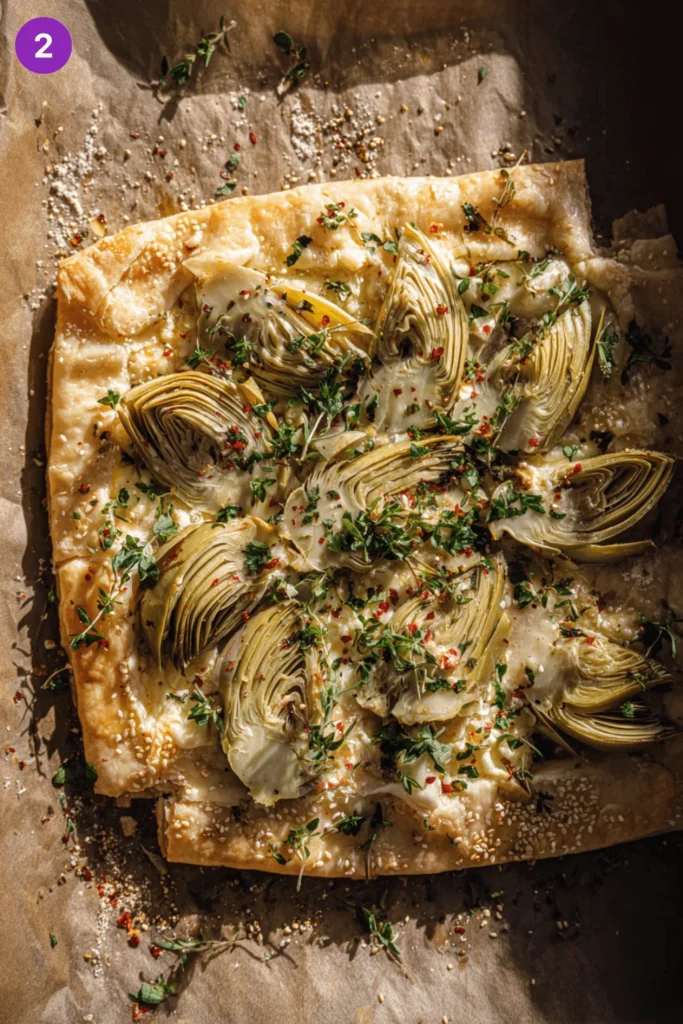 Artichoke Gouda Tart-steps1