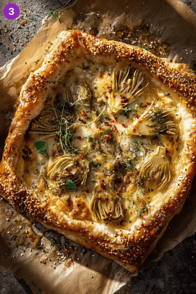 Artichoke Gouda Tart-steps2