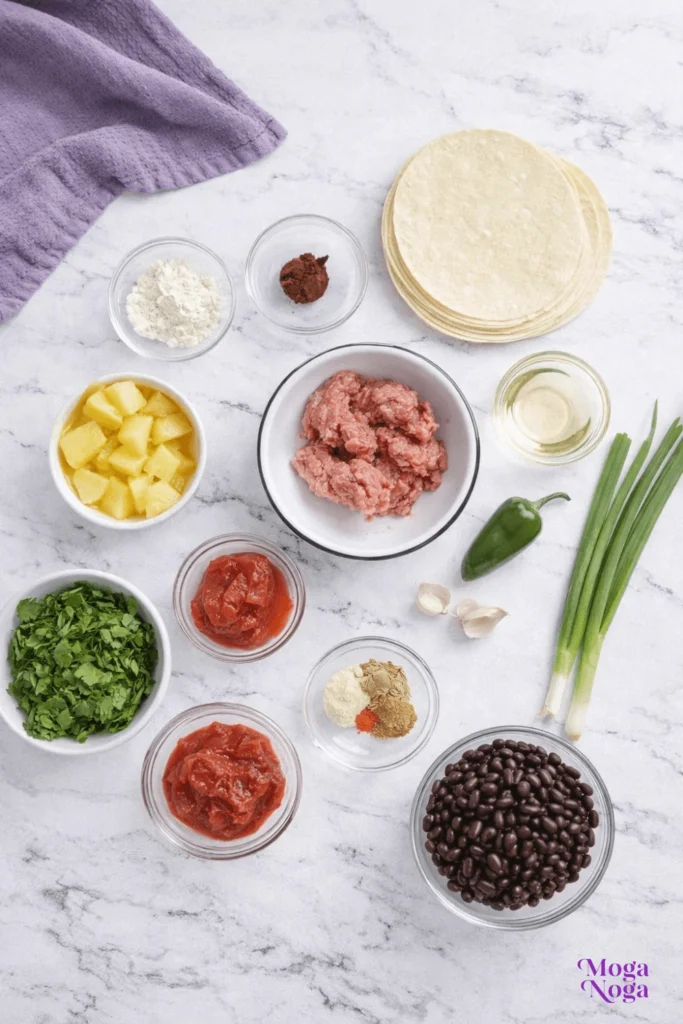 Beef Enchiladas-ingredients