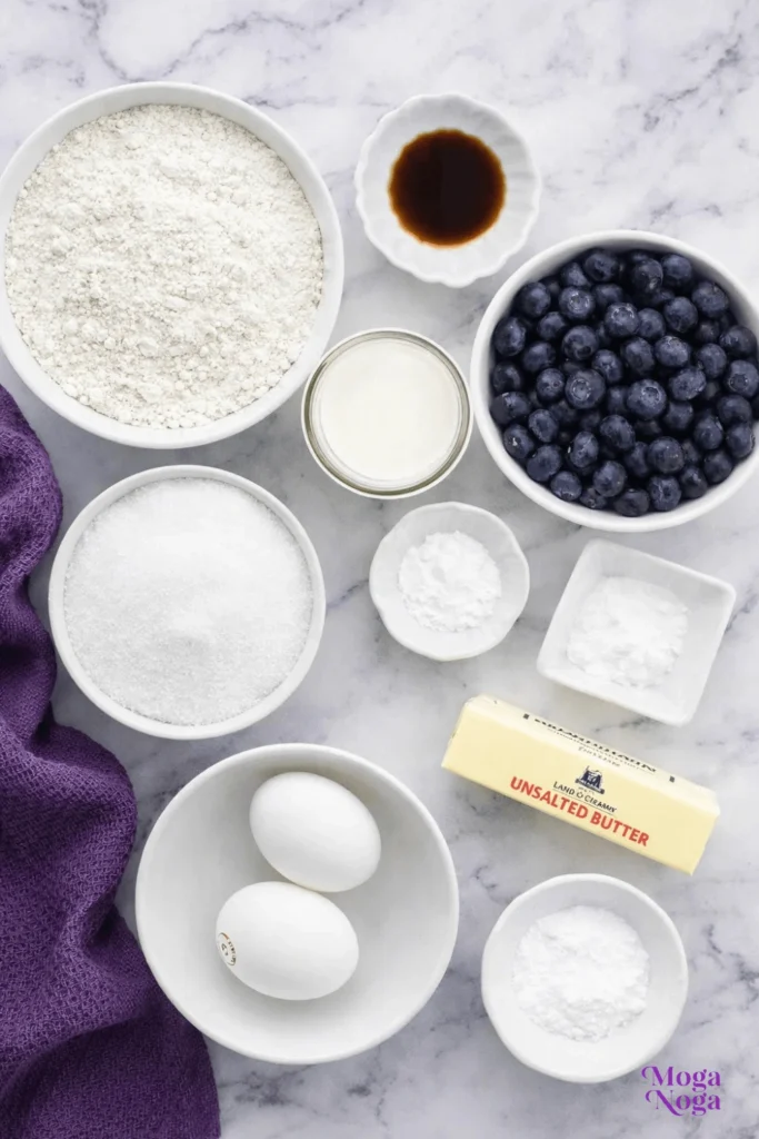 Blueberry Muffin Bread-ingredients
