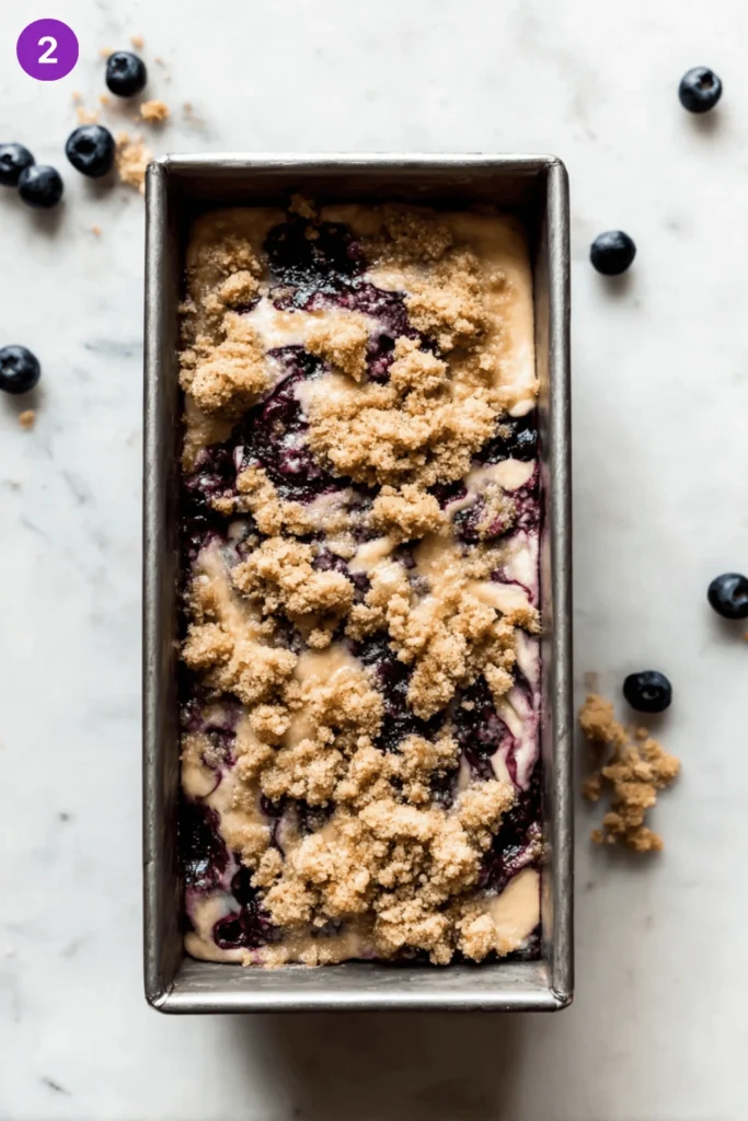 Blueberry Muffin Bread-steps1