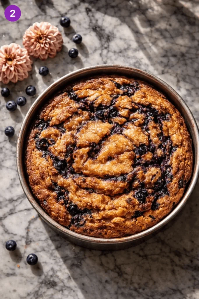 Blueberry Ricotta Pudding Cake-steps1
