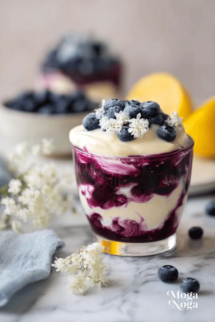 Blueberry lemon parfait with lemon curd-1