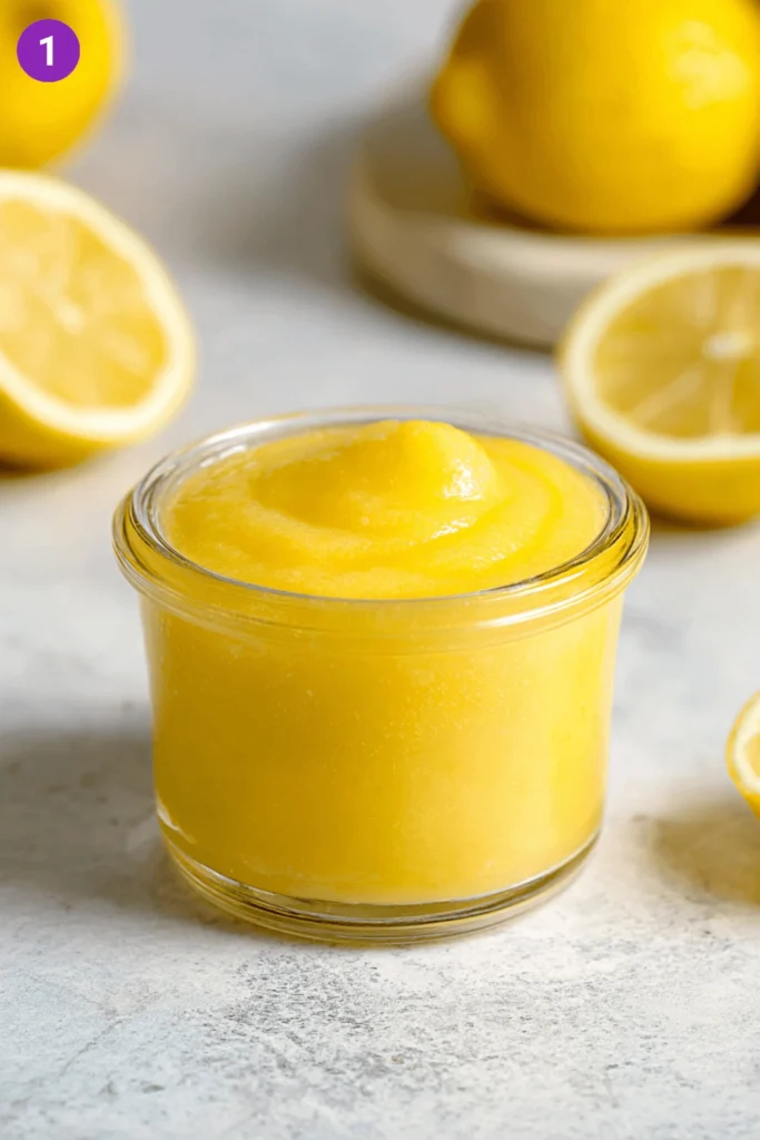 Blueberry lemon parfait with lemon curd-steps1