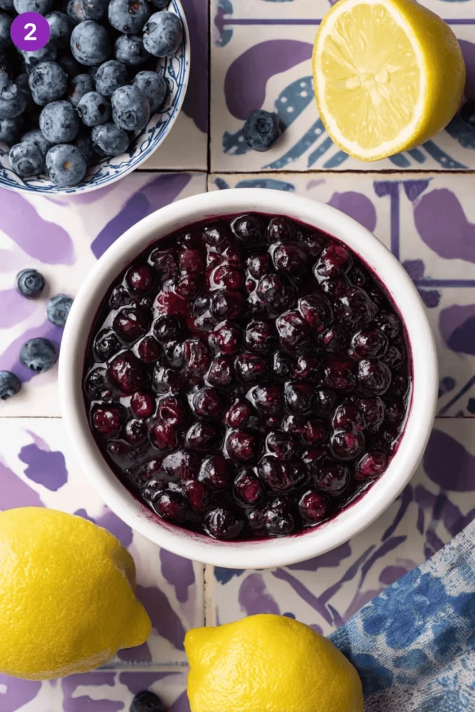 Blueberry lemon parfait with lemon curd-steps2