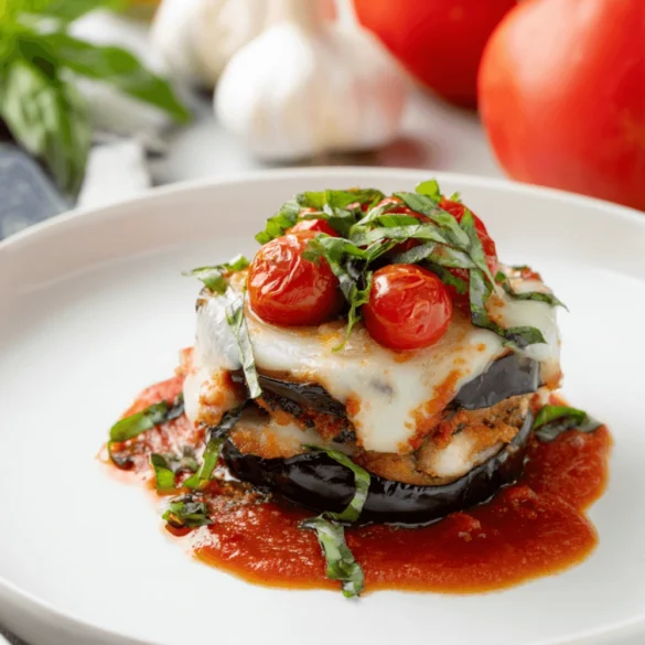 Chicken and eggplant parmesan