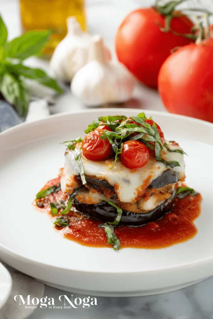 Chicken and eggplant parmesan