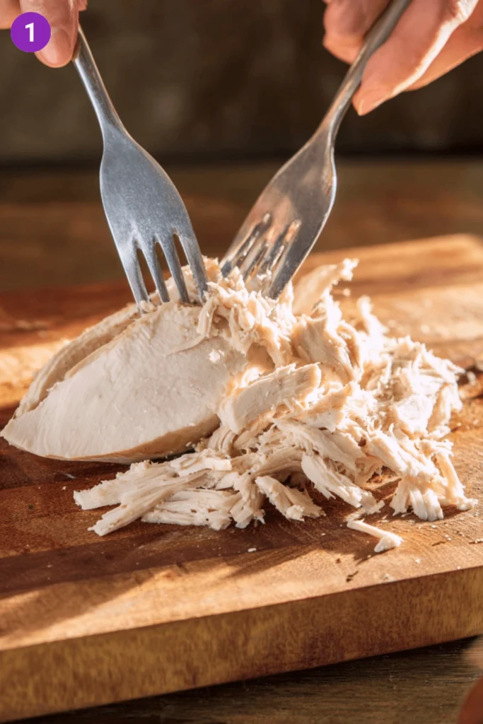 Chicken cucumber salad-steps