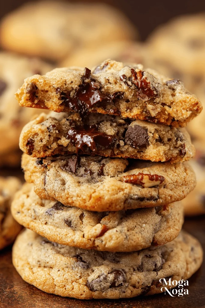 Chocolate chip butter pecan cookies-1