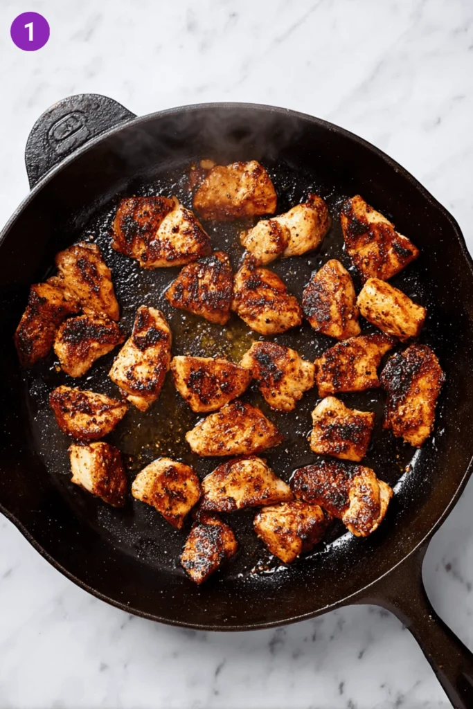 Creamy Chicken Fajita Pasta-steps