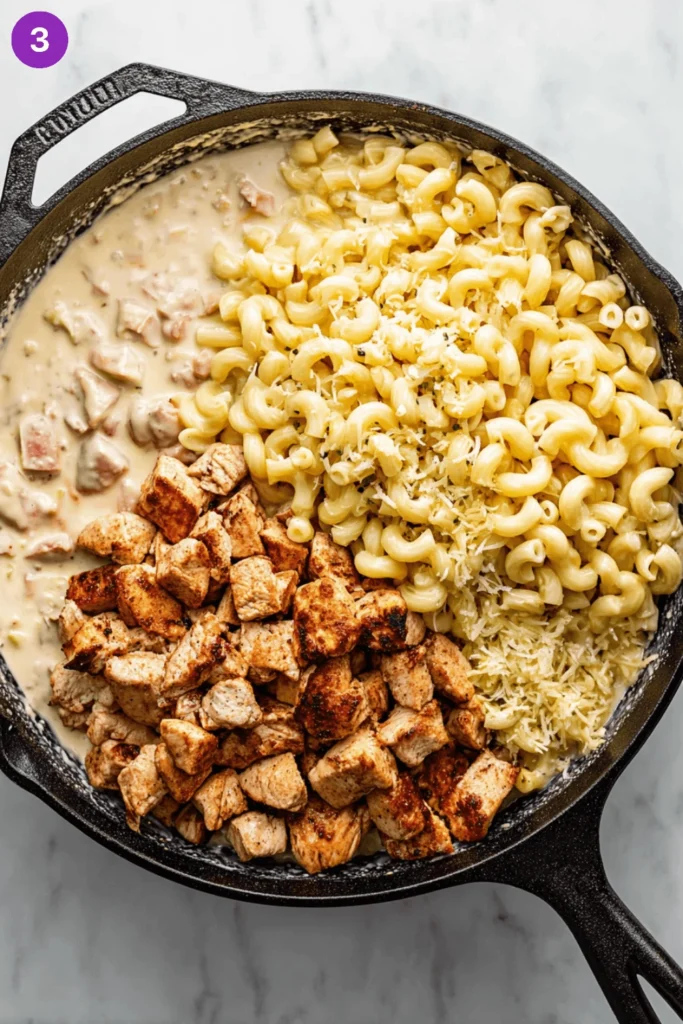Creamy Chicken Fajita Pasta-steps2