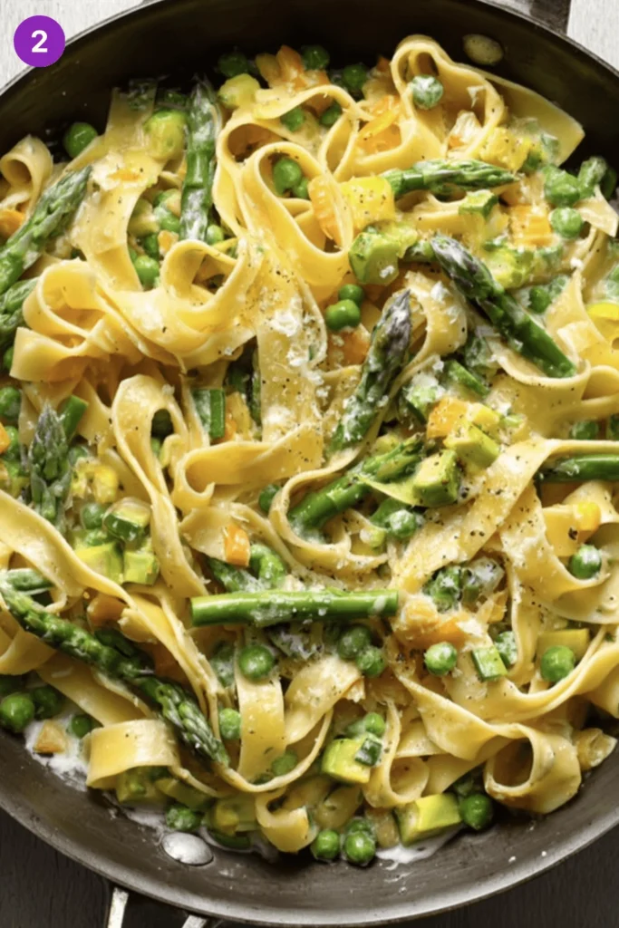 Creamy Pasta Primavera-steps1